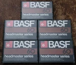 Lot Of 5 New Vintage Basf Av Headmaster Series 60 Blank Cassette Tapes 1978 Usa. Fixed Price $39.95.