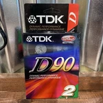 New Sealed Tdk D90 2 Pack Blank Audio Cassette Tapes High Output Ieci/type. Fixed Price $5.00.