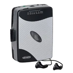 Jensen Portable Am Fm Cassette Player SCR-75 W/ Earbuds Silver Black New. Fixed Price $29.48.