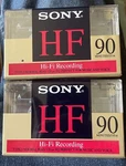 Vintage 2 New Sony HF90 Type 1 Norm Bias Position Blank Cassette Tapes Minute. Fixed Price $8.00.