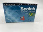 Lot Of 4 Scotch 3M Audio Cassettes Normal Bias Bx 90 Minute Wrapped Sealed Nos. Fixed Price $11.99.