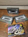 Laser XL90 Blank Audio Cassette Low Noise/normal Bias 1983 Lot Of & Sony Cd. Fixed Price $9.00.