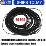 50PCS For Cassette Player Recorder Repair Replacement Square Rubber Drive Belt. Fixed Price $8.76.