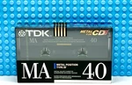 Tdk Ma 40 Type Iv 1990 Japan Blank Cassette Tape (1) (sealed). Fixed Price $41.39.
