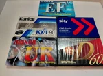 Blank Cassette Tape Lot Of 5: Tdk, Sony, Maxell, Konica, Sky. Fixed Price $37.00.