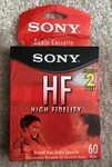 Sony High Fidelity Minute Pack Blank Audio Cassette Tapes C-60HFL/2B. Fixed Price $7.99.