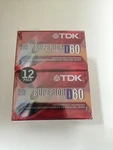 12 Pack Of Unopened Sealed Tdk Superior D60 Normal Bias Cassette Tapes. Fixed Price $31.99.