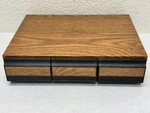 Vtg 3 Drawer Audio Cassette Storage Case Wood Grain 42 Slot Tape Walmart. Fixed Price $20.00.
