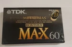 One Tdk Ma-x 60 Type Iv Metal Blank Cassette Tape. Small Rip/tear In Wrap.. Fixed Price $49.95.