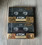 Tdk Sa 80 Lot Of 2 For Cd Audio Cassette Blank Tape Sealed Made In Japan Type Ii. Fixed Price $39.99.