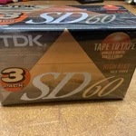 Tdk Sd 60 Type Ii Blank Cassette Tape Lot Of 3 Sealed. Fixed Price $100.00.