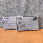 Scotch 3M 542 Standard Dictating Cassette C-90 Min Voice Recording Tape Lot. Fixed Price $10.20.