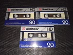 Lot Of 3 Goldstar Hd 90 Vintage Cassettes Blank Audio Tapes 1986 Korea. Fixed Price $39.99.