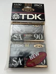 Tdk SA-90 2-PACK Iec Type Ii High Position Anti-resonance Blank Cassette Tapes. Fixed Price $24.99.