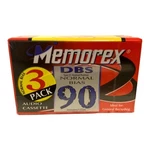 New Sealed 3 Pack Memorex Dbs 90 Minute Normal Bias Type 1 Blank Audio Cassettes. Fixed Price $12.00.