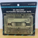 Duofone 90 Second Outgoing Message Tape Package Radio Shack. Fixed Price $21.99.