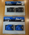Brother P-touch TC-10 Black-on-clear Tapes, 0.5" X 25', 4 Cassettes. Fixed Price $24.95.