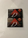 (2) Tdk D90 Blank Audio Cassette Tapes High Output 1ECI/TYPE New/sealed. Fixed Price $7.99.