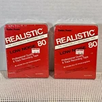Radio Shack Realistic Track Recording Tapes X2 Low Noise 80 44-841A New Sealed. Fixed Price $21.50.