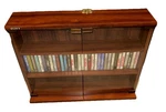 Vintage Sony Cassette Cabinet Holds Glass-front Media Racks 1985-1992. Fixed Price $199.99.