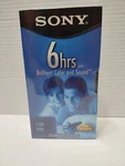 Sony T-120 Premium Grade 6HRS Vhs Blank Video Tape New Factory Sealed. Fixed Price $7.99.
