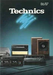 Technics - Brochure Catalogue 1986 1987 Language: German. Fixed Price $9.30.