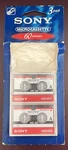 MC-60 Sony Microcassette (2 Tapes; Unused; In Open Pack Of 3). Fixed Price $5.00.