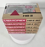 5 Pack Memorex Hb Ii, 90 Audio Cassette Tapes,new Sealed Rare. Fixed Price $47.74.