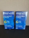 Maxell Vhs T-120 Standard Grade 6 Hour Blank Video Tape Lot Of (two) Brand New. Fixed Price $10.99.
