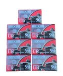 7 Piece Maxell UR-90 Blank Audio Cassette Tapes Min Normal Bias New Sealed. Fixed Price $19.01.