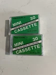 Realistic Radio Shack Mini 30 Cassette For Rim Drive Recorders Cat 44-633 Lot 2. Fixed Price $35.99.