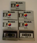Scotch Xs Ii High Bias Cassette Tape Sealed 90 Minute CRO2 Chrome Korea 7 Pack. Fixed Price $76.99.