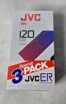Jvc Er Vhs Tape 3 Pack T-120 Video Cassette. Fixed Price $15.00.