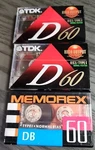 Tdk D60 High Output Type Audio Cassette Minute Tapes Memorex 3 Sealed. Fixed Price $15.88.