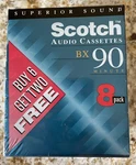 Scotch BX90 Audio Cassette Minutes Lot Of 8 Blank Tapes 3M New Sealed**. Fixed Price $11.99.