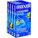 Gx Maxell STD-T-120 4 Pack Vhs Tapes Electronics. Fixed Price $46.24.