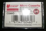 Cassettes Universal 02460 Factory-sealed 60-MINUTE Box Of 10. Fixed Price $21.99.