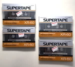 Lot Of 4 Realistic Supertape XR-60 Blank Cassette Vtg Original Price Sticker Nos. Fixed Price $11.25.