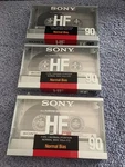 Sony Lot Cassette Tape I90 Nos Sealed 3 HF90A. Fixed Price $25.00.