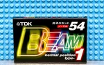 Tdk Beam 54 1999 Japan Type I Blank Cassette Tape (1) (sealed). Fixed Price $19.79.