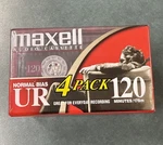 Maxell Cassette Tapes 4 Pack Ur 120 New. Fixed Price $19.99.