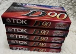 Tdk D90 Audio Cassette Tapes Ieci Type High Output 5 Pk New. Fixed Price $12.34.