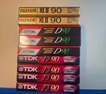 7 Tdk D90 And 2 Maxell Xl Minute Blank Audio Cassette Tapes Type New Sealed. Fixed Price $39.99.