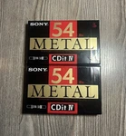 Sony CDIT4-54 Metal Bias Ultra Slim 81M Cassette Tape Lot Of 2 (new). Fixed Price $49.99.