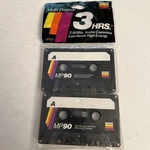 New 2 Pack Gemini Multi-purpose 90 Min. Audio Cassettes Low Noise / High Energy. Fixed Price $8.96.