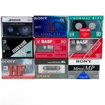 Lot Of 11 Blank Cassette Tapes Sony, Maxell, Basf, Laser, 60,90,120. Fixed Price $24.99.