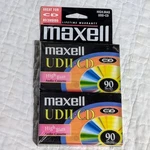 2 Maxell Udii Cd 90 Minute Iec Type Blank Audio Cassette High Bias New Sealed. Fixed Price $10.20.