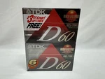 New Sealed Tdk D60 Minutes Iec / Type High Output Audio Cassettes Pack. Fixed Price $11.99.