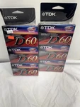 Tdk D60 High Output Iec 1/TYPE Blank Tapes Cassettes. Fixed Price $10.00.