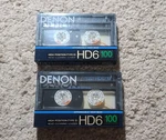 Denon HD6 100 Type Ii High Bias Lot Of 2 Blank Cassette Tape Factory Sealed New. Fixed Price $50.00.